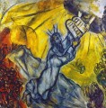 Moïse recevant les Tables de la Loi contemporain de Marc Chagall